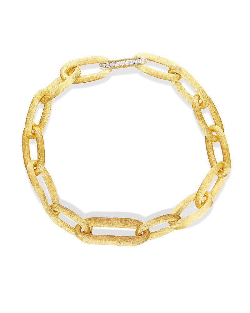 "Libera" gouden schakelarmband met diamanten