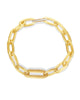 "Libera" gouden schakelarmband met diamanten