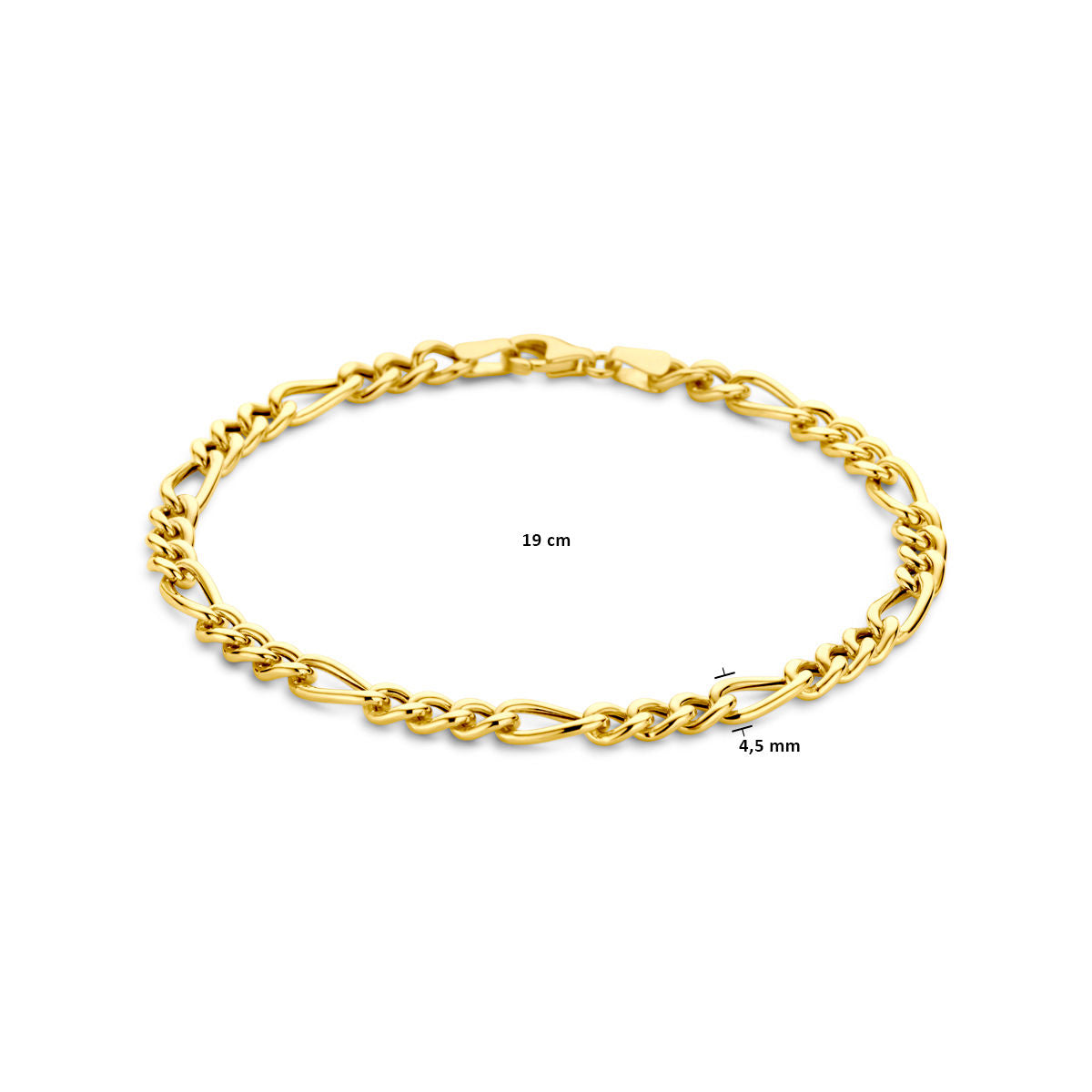 Bracelet figaro 4,5 mm 19 cm - 40.29861