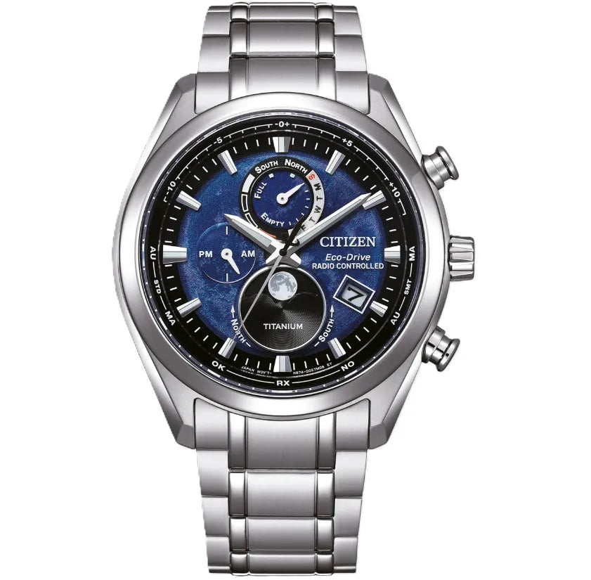 Citizen Radio Controlled BY1010-81L Moonphase Watch Blue