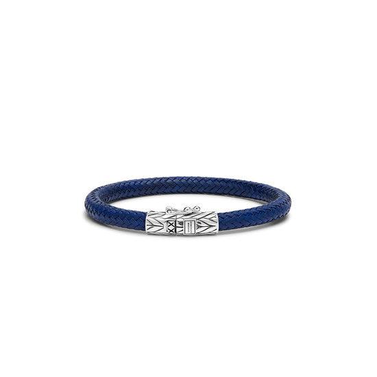 Ellen Leather Bracelet Navy