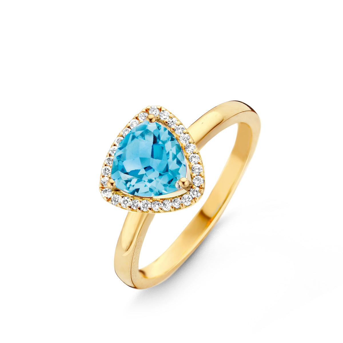 ETNA RING 055145AT MET SWISS BLUE TOPAAS - Brunott Juwelier