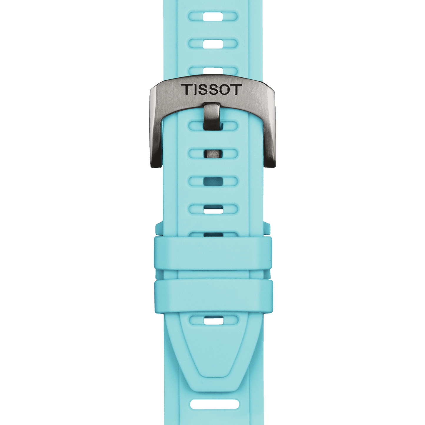 Tissot Official Ice Blue Silicone Strap Lugs 21 mm - Brunott Juwelier