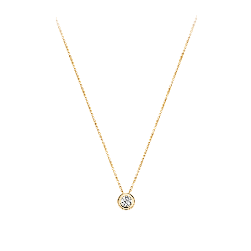 BLUSH COLLIER MET ZIRKONIA 3052YZI - 14 K GEELGOUD