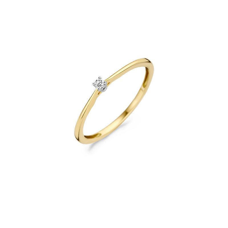 BLUSH DIAMONDS RINGEN 1620BDI 14 K GEEL EN WITGOUD