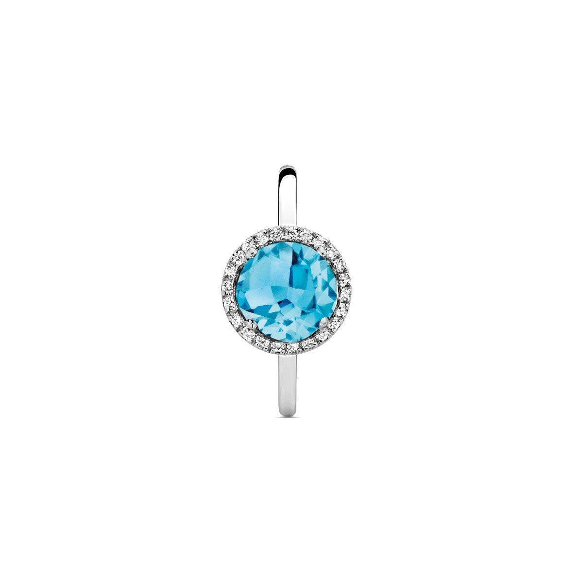 ETNA RING 050594AT MET SWISS BLUE TOPAAS - Brunott Juwelier