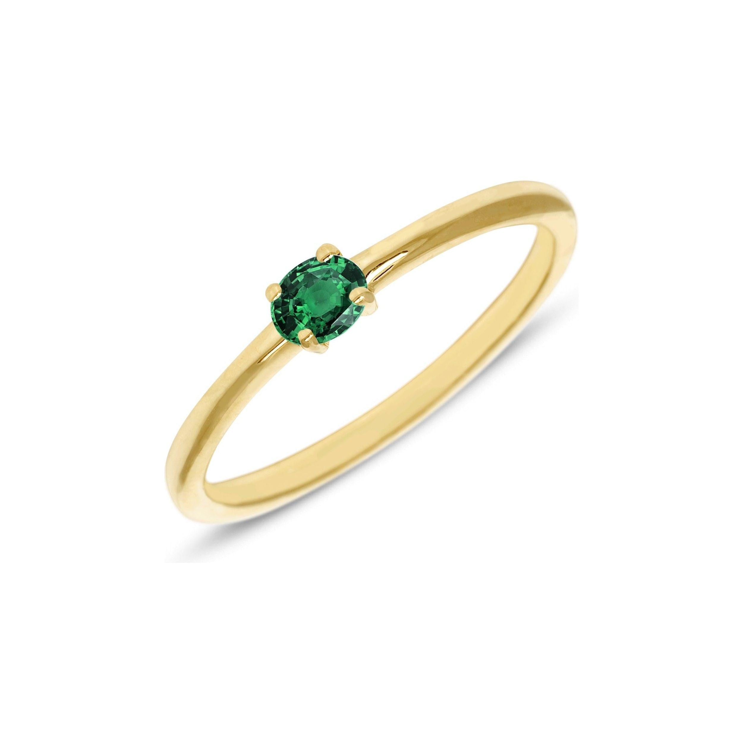 RING OVAL 'BRILLIANTLY' MET GROEN TOURMALIJN